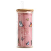 Luxe Glass Smoothie Tumbler | 430ml | Butterflies - Eugaia