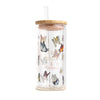 Luxe Glass Smoothie Tumbler | 430ml | Butterflies - Eugaia