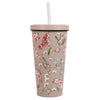 Eugaia Luxe Metal Reusable Tumbler | Floral | 500 ml | Shaaanxo x Eugaia