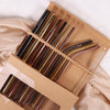 Eugaia Reusable Luxe Metal Straw Set | 9 Multi-Coloured Straws & 1 Cleaner - Eugaia