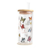 Luxe Glass Smoothie Tumbler | 430ml | Butterflies - Eugaia